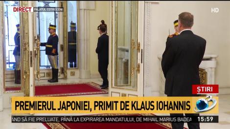 Premierul Japoniei, primit de Klaus Iohannis