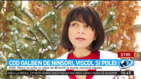 Vreme rea peste România! Intră în vigoare un cod galben de polei, ninsoare şi viscol