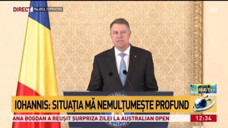 Klaus Iohannis: ”L-am desemnat pe Mihai Fifor ca premier interimar”