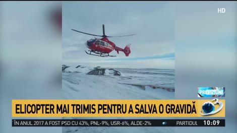 Elicopter MAI trimis pentru a salva o gravidă