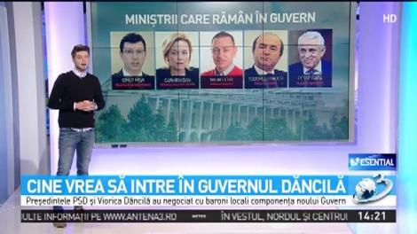 Cine vrea să intre în Guvernul Dăncilă