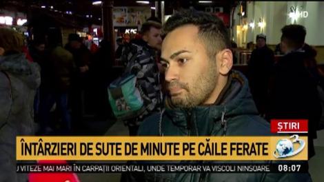 &Icirc;nt&acirc;rzieri de sute de minute pe căile ferate