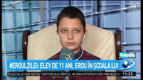 Eroul zilei: Elev de 11 ani, erou în școala lui