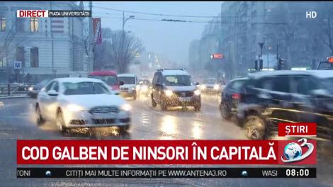 Zăpadă puțină, multe probleme în trafic