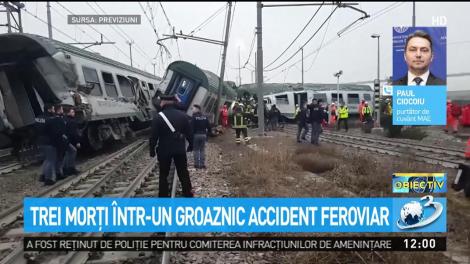 Accident feroviar grav, în Italia: Cel puţin trei morți și peste 100 de răniți - VIDEO. Anunţul Ministerului român de Externe