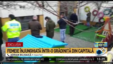 O femeie a fost &icirc;njunghiată &icirc;n apropierea unei grădiniţe din Bucureşti