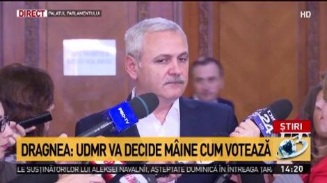 Liviu Dragnea: "UDMR va decide m&acirc;ine cum votează. Noi sperăm să ne susțină"