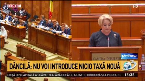 Programul de guvernare al premierului desemnat. Viorica Dăncilă: &bdquo;Nu voi introduce nicio taxă nouă &icirc;n Rom&acirc;nia&rdquo;