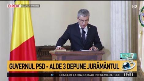 Miniștrii depun jurăm&acirc;ntul la Palatul Cotroceni