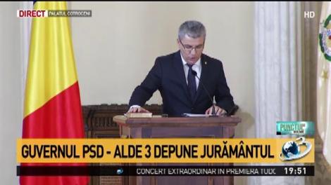 Miniștrii depun jurământul la Palatul Cotroceni