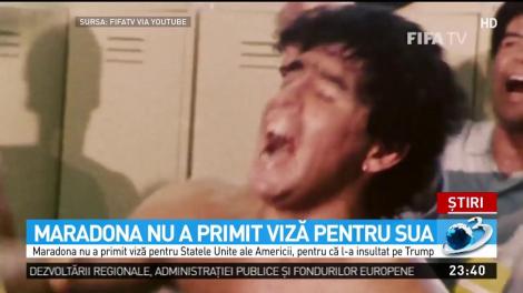 Diego Maradona nu a primit viză pentru SUA, după ce l-a insultat pe Donald Trump