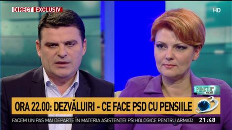 Lia Olguța Vasilescu, despre pensii