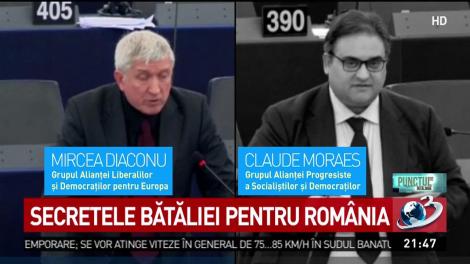 Confruntare dură &icirc;n Parlamentul European. Mircea Diaconu și Claude Moraes