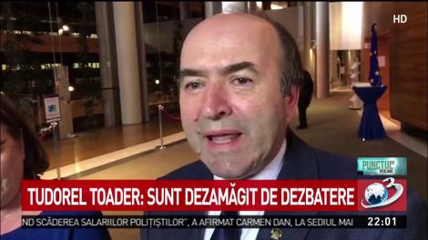 Tudorel Toader, despre dezbaterea din PE: Nu s-a dorit aflarea adevărului