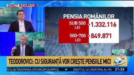 Orlando Teodorovici, informații vitale despre pensii și salarii