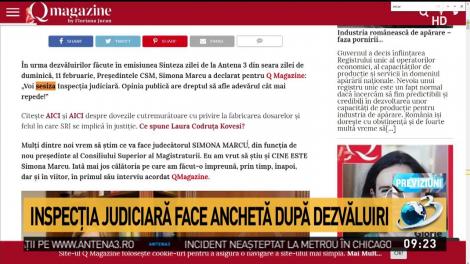 Șefa CSM sesizează Inspecția judiciară