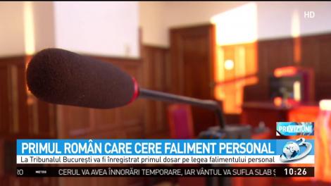 Primul român care cere falimentul personal