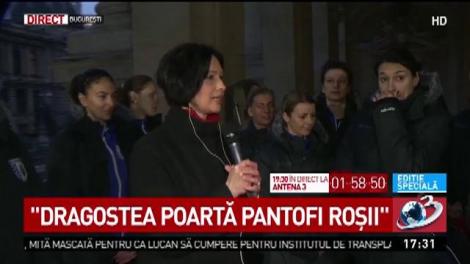 Protest inedit față de violența &icirc;n familie.