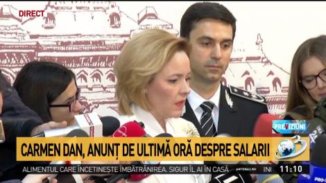 Carmen Dan, anunț de ultimă oră despre salariile polițiștilor: Pentru unele sporuri, nu mai avem baze legale