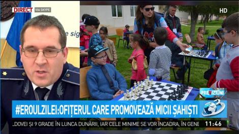 Ofițerul care promovează micii șahiști