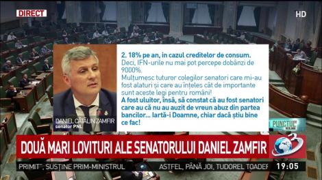 Dob&acirc;nzile &icirc;nșelătoare, limitate de lege. Daniel Zamfir: Am reușit! Legile &icirc;mpotriva cămătăriei au fost votate