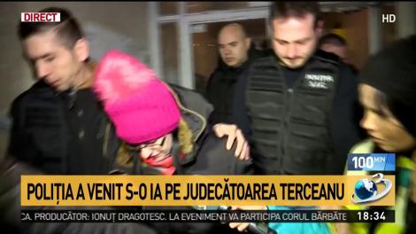 Judecătoarea Geanina Terceanu a fost ridicată, de acasă, de polițiști