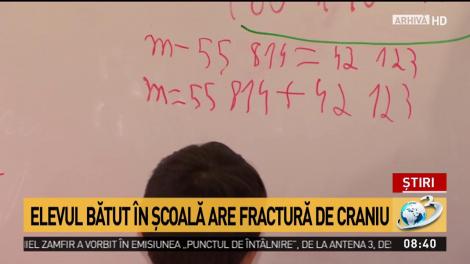 Elev bătut &icirc;n școală, internat &icirc;n stare gravă