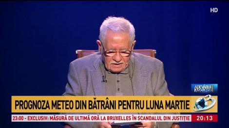 Prognoza meteo din bătr&acirc;ni pentru luna martie