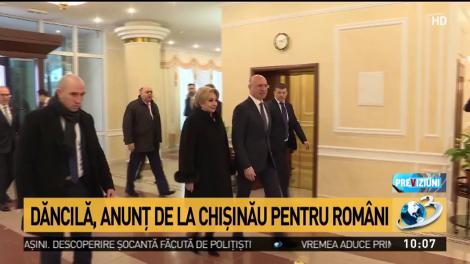 Viorica Dăncilă, prima vizită oficială la Chișinău