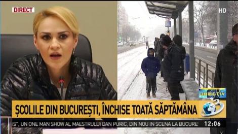 Anunț de ultimă oră! Gabriela Firea: Școliile rămân închise toată săptămâna