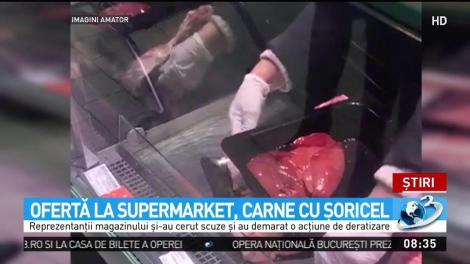 Ofertă la supermarket: carne cu șoricel