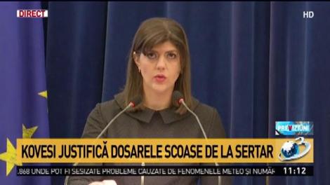 Kovesi, mesaj amenințător pentru politicieni