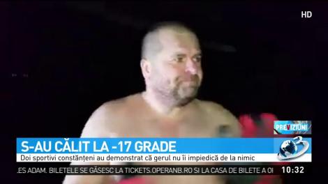 S-au călit la -17 grade