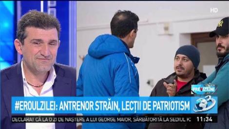 Antrenor străin, lecții de patriotism