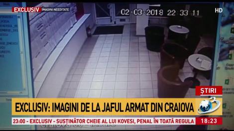 Imagini de la jaful armat din Craiova