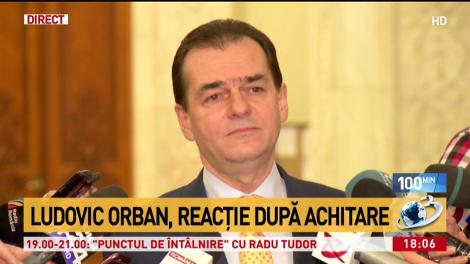 Ludovic Orban, prima reacție după decizia de achitare: „Mi s-a făcut dreptate. Am ieșit întărit după acești doi ani de încercări”