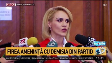 Gabriela Firea, declarație înaintea ședinței Comitetului executiv: ”Consider că e o sinucicere politică faptul că în PSD sunt frământări care nu au o motivație”