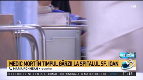 Momente dramatice la Spitalul ''Sf&acirc;ntul Ioan'' din Capitală! Un medic anestezist de 38 de ani a murit &icirc;n timpul programului