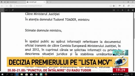 Decizia premierului pe &rdquo;lista MCV&rdquo;