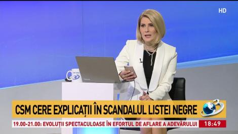 Măsuri de ultimă oră: CSM cere explicații &icirc;n scandalul listei negre