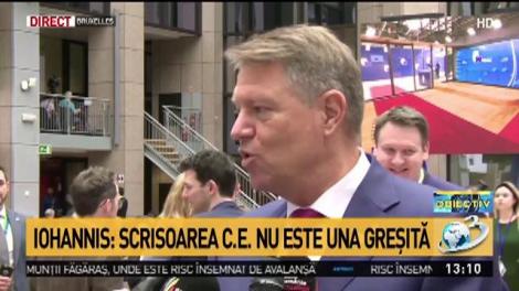 Preşedintele Klaus Iohannis, declarații de la reuniunea Consiliului European: &rdquo;Negocierile merg &icirc;ntr-o direcție favorabilă Rom&acirc;niei  &icirc;n ceea ce privește Brexitul&rdquo;