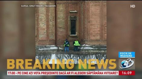 Imagini scandaloase după mitingul polițiștilor