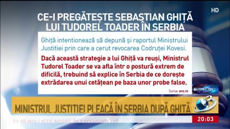 Ministrul Justiției pleacă &icirc;n Serbia. Planul neașteptat al lui Sebastian Ghiță