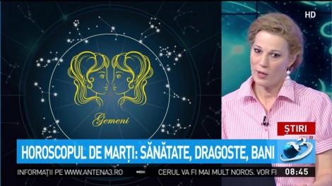 Horoscopul de marți, cu Camelia Pătrășcanu: Sănătate, bani și noroc