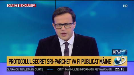 Surse: SRI și Parchetul General publică protocolul secret