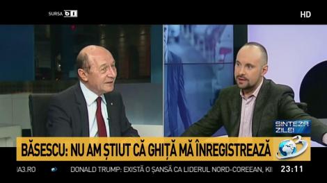 Băsescu: &bdquo;Nu am știut că Ghiță mă &icirc;nregistrează&rdquo;