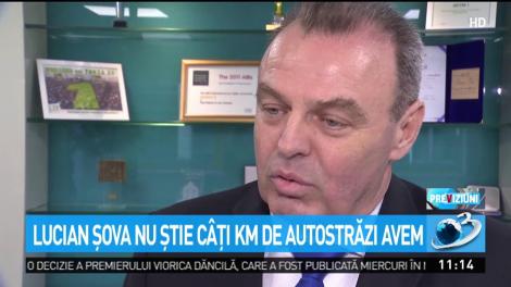 Ministrul răspunsurilor năucitoare! Lucian Șova nu știe c&acirc;ți kilometri de autostrăzi avem