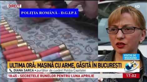 Diana Sarca, despre incidentul din centrul Bucureștiului: Proprietarul autoturismului unde s-a găsit armament a fost condus la secție pentru audieri
