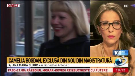 Camelia Bogdan, exclusă din nou din magistratură