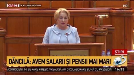 Viorica Dăncilă, primul discurs în Parlament. Explicații despre banii românilor